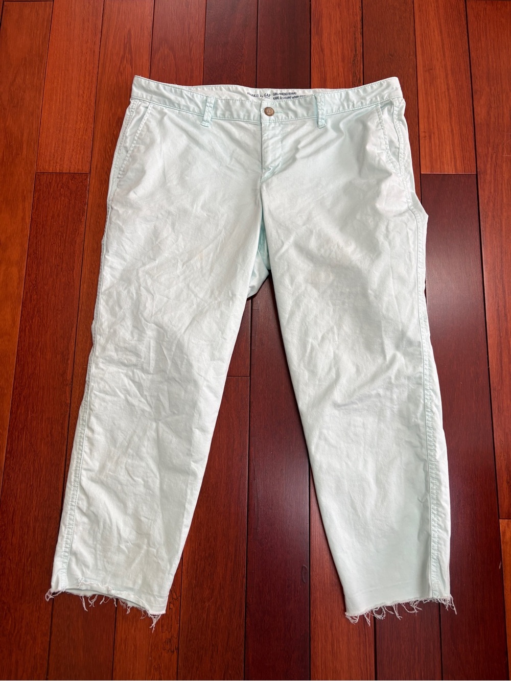 GAP Light Mint Cropped Ankle Pants ladies size 12